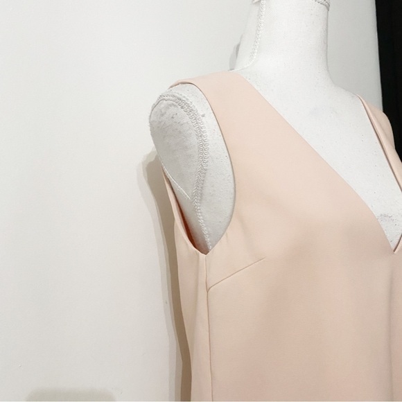 Tobi WONDER WHY BLUSH PINK SLEEVELESS SCALLOPED MINI SHIFT DRESS - S - Picture 5 of 11